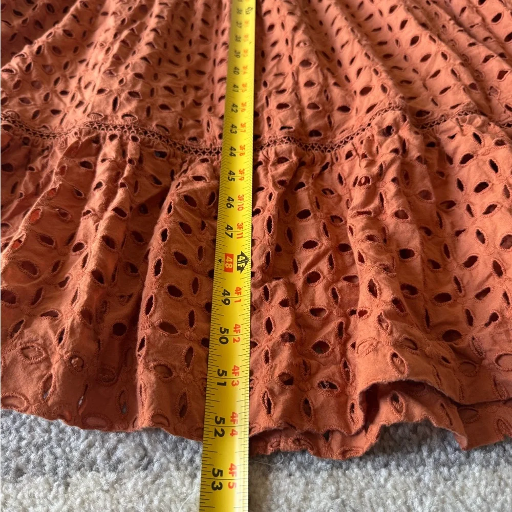 Chic Lace Maxi Dress in Terracotta - Picture 12 of 12